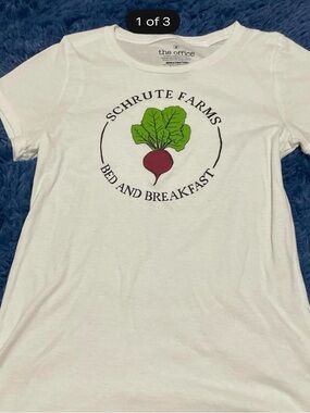 Ripple Junction White Tee with Black The Office Print